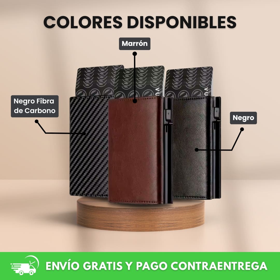 Billetera Elite Doble Ranura con Tecnología RFID | Envío Gratis