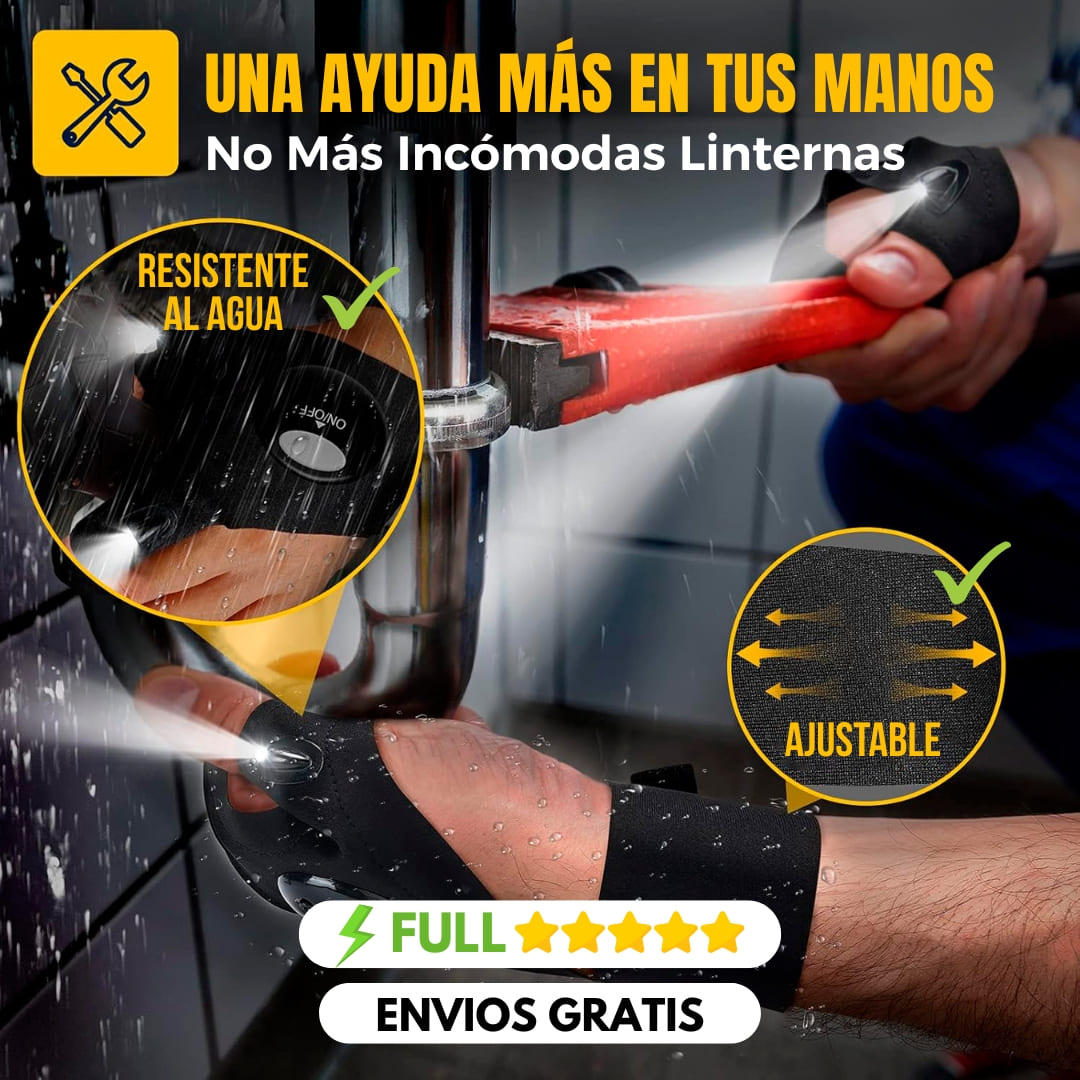 Par de Guantes con Luz Led | Envío Gratis