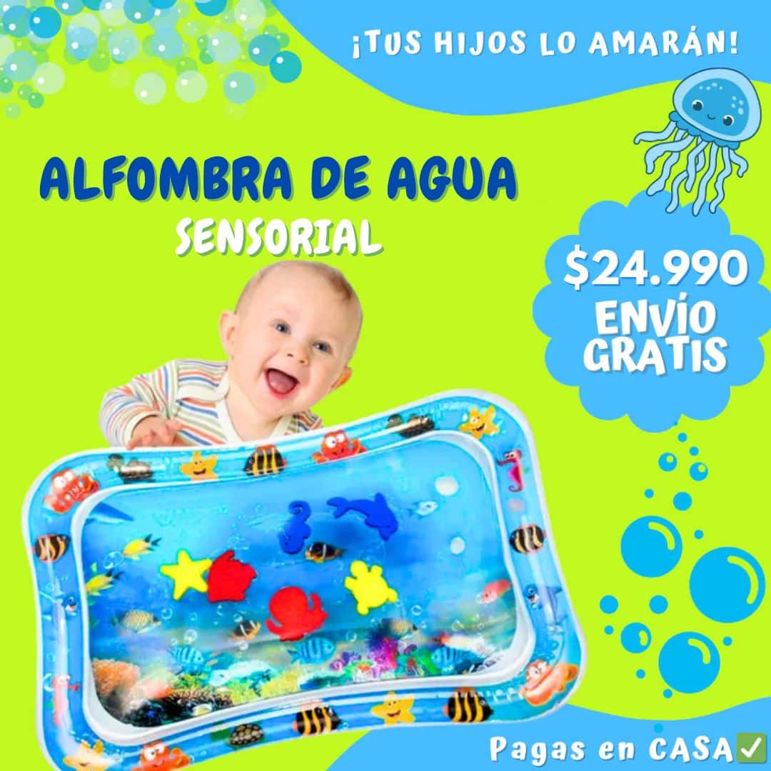 Alfombra de Agua Sensorial 💦 | Envío Gratis