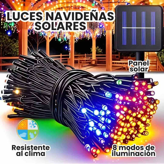 Luces Navideñas Solares 17 Mts | Envío Gratis