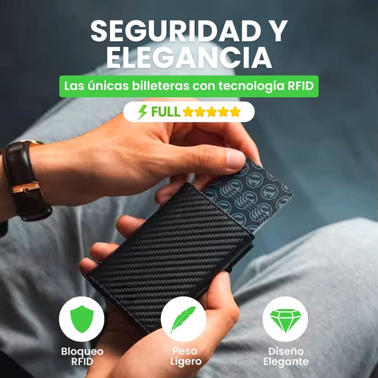 Billetera Elite Doble Ranura con Tecnología RFID | Envío Gratis