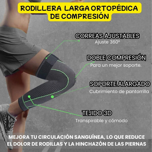 Rodillera Larga Ortopédica de Compresión: 2 Pares por el precio de 1 | Envío Gratis