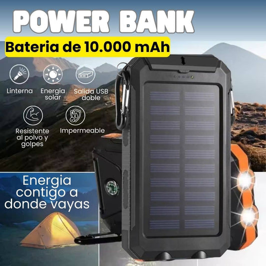 Power Bank con Panel Solar | Envío Gratis