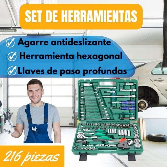 Set de Herramientas de 216 Piezas | Envío Gratis
